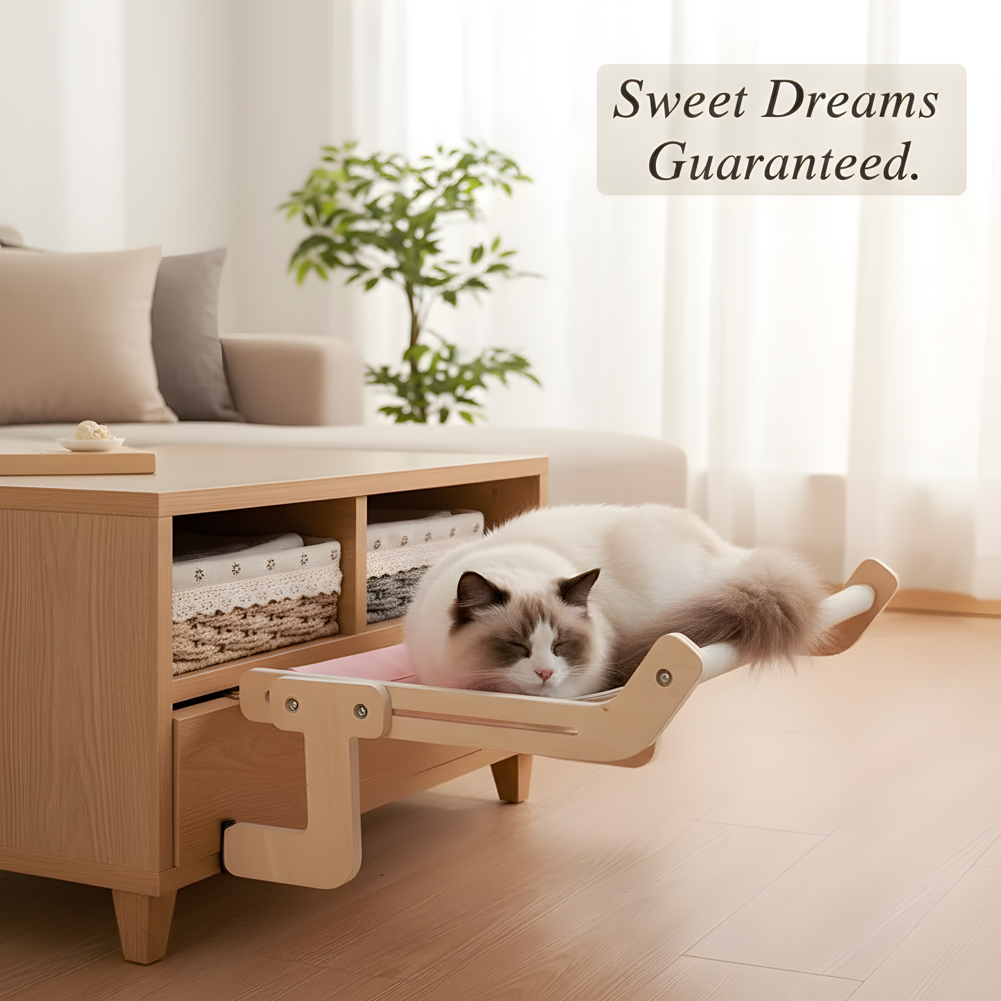 Hamaca para Gatos de Ventana - Cama Colgante Confortable con Ventosas Ultra Resistentes