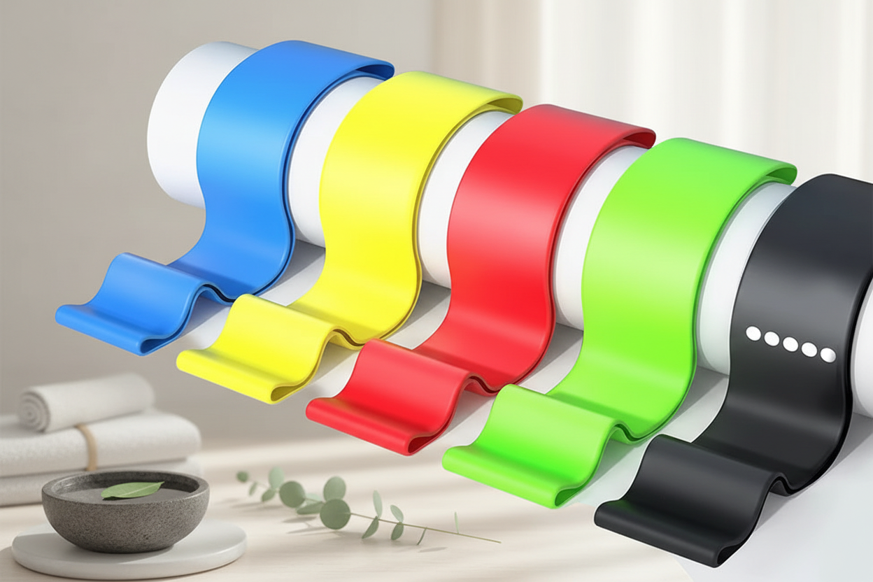 Bandas de yoga sin textos ni gráficos